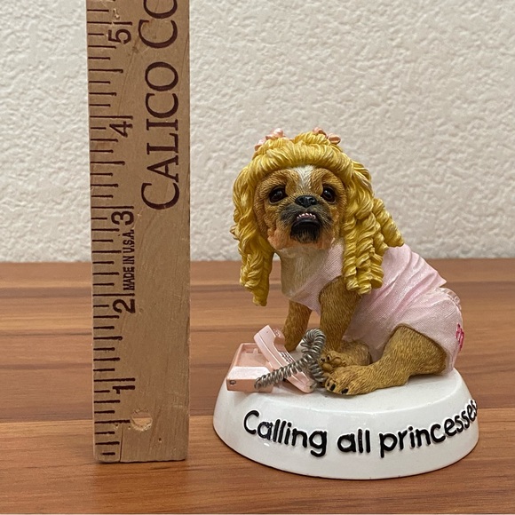 2005 Zelda Wisdom 16615 Westland “Calling All Princesses” Bulldog Dog Figurine - Picture 9 of 16